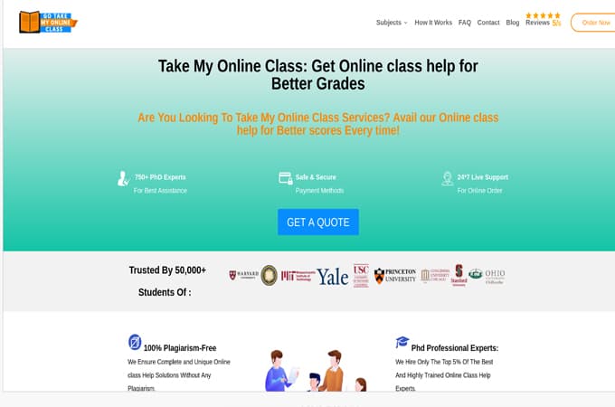 gotakemyonlineclass.com screenshot.